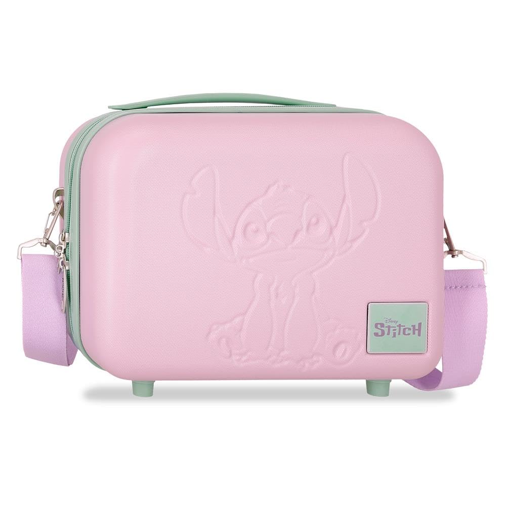 Joumma Disney Travelling with Stitch Nececer Adaptable Pink 29x21x15 cm Twardy ABS 9,14L 2,8 kg, Niebieski, Talla única, Adaptacyjna kosmetyczka