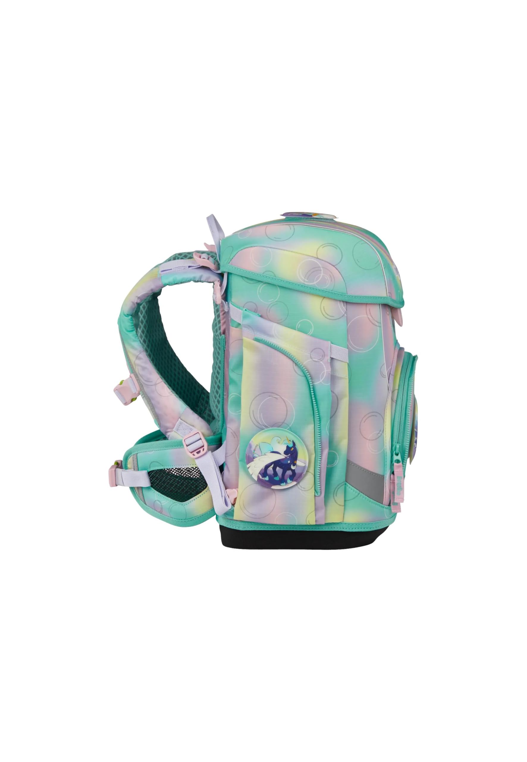 ergobag cubo light Bundle Set AW25/26, ergonomischer Schulranzen, extra leicht, Set 6-teilig, 860 g ZauBärwelt - Mint