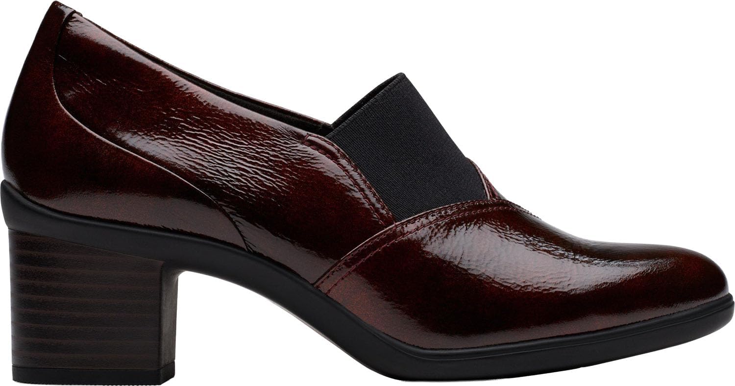 Clarks - Womens Shaya Tess Shoes, Color Merlot, Size: 8 M US