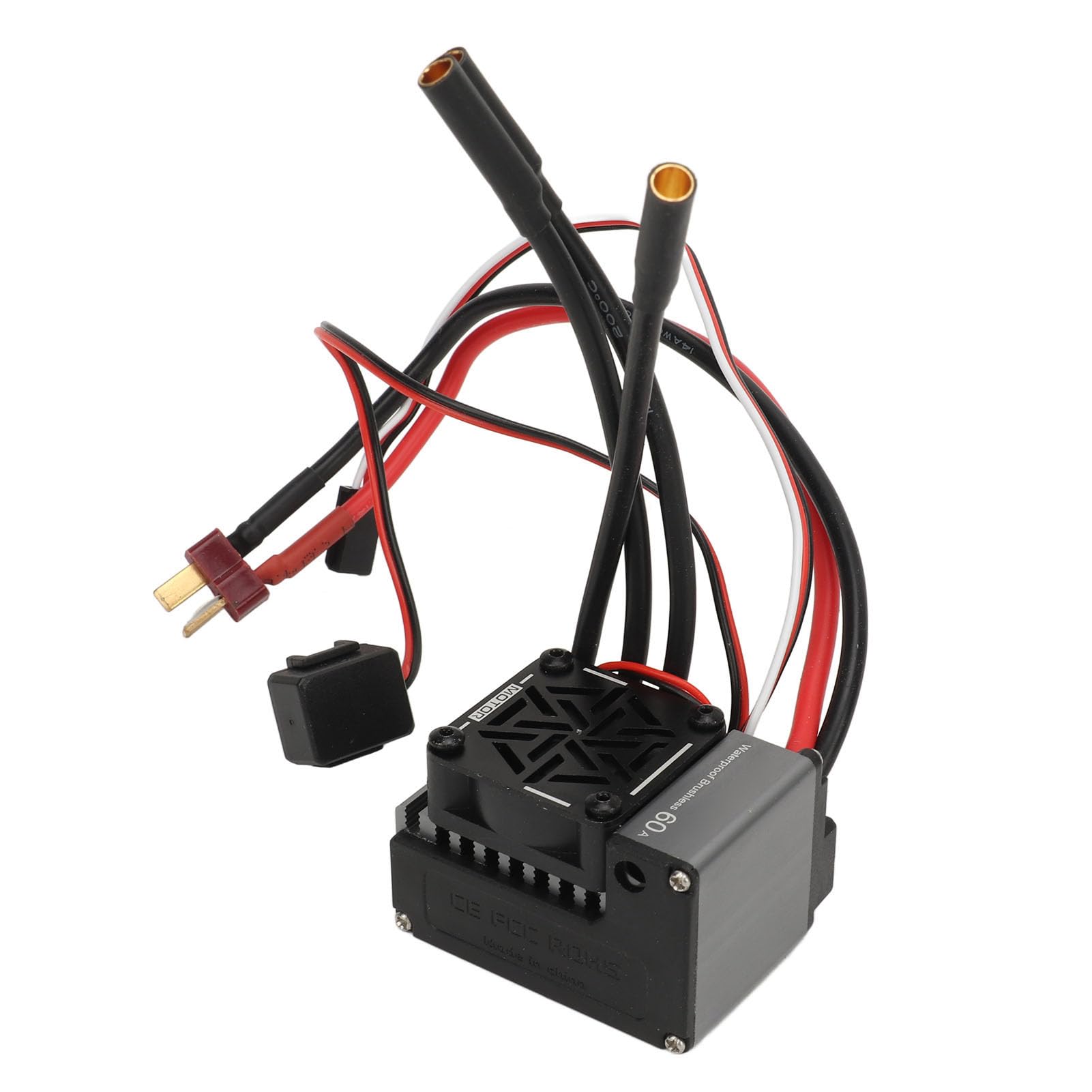 do samochodu RC 1/10, bezszczotkowy elektroniczny regulator prędkości 60A wodoodporny, do baterii Lipo 2S-3S, kompatybilny z silnikiem 3650 3660 3670, wiele zabezpieczeń,