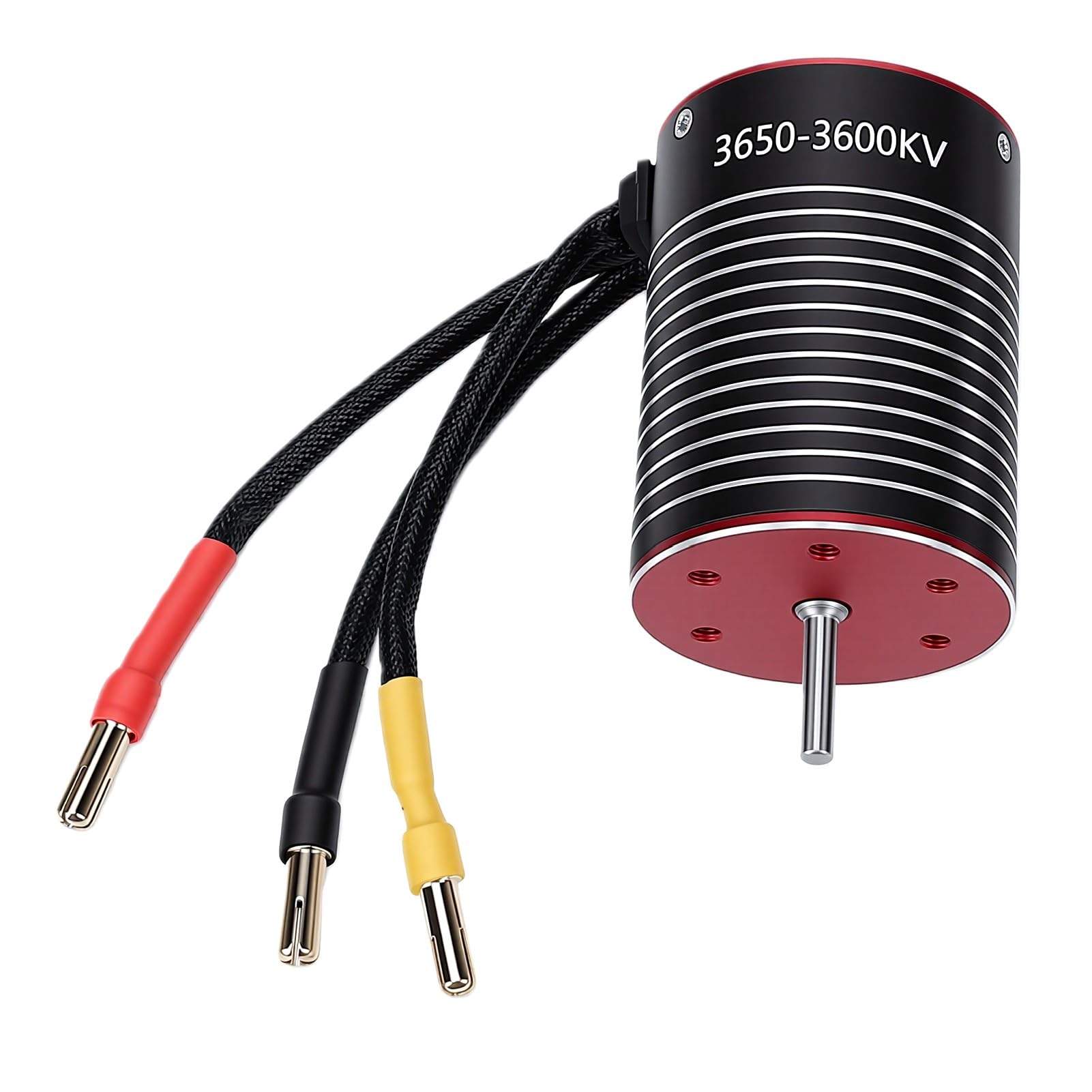 ASHATA Wysoka kompatybilność Bezszczotkowy Silnik RC i ESC Combo 3600KV do Zdalnie Sterowanych Samochodów i łodzi 1/10, Aluminium Obrabiane CNC