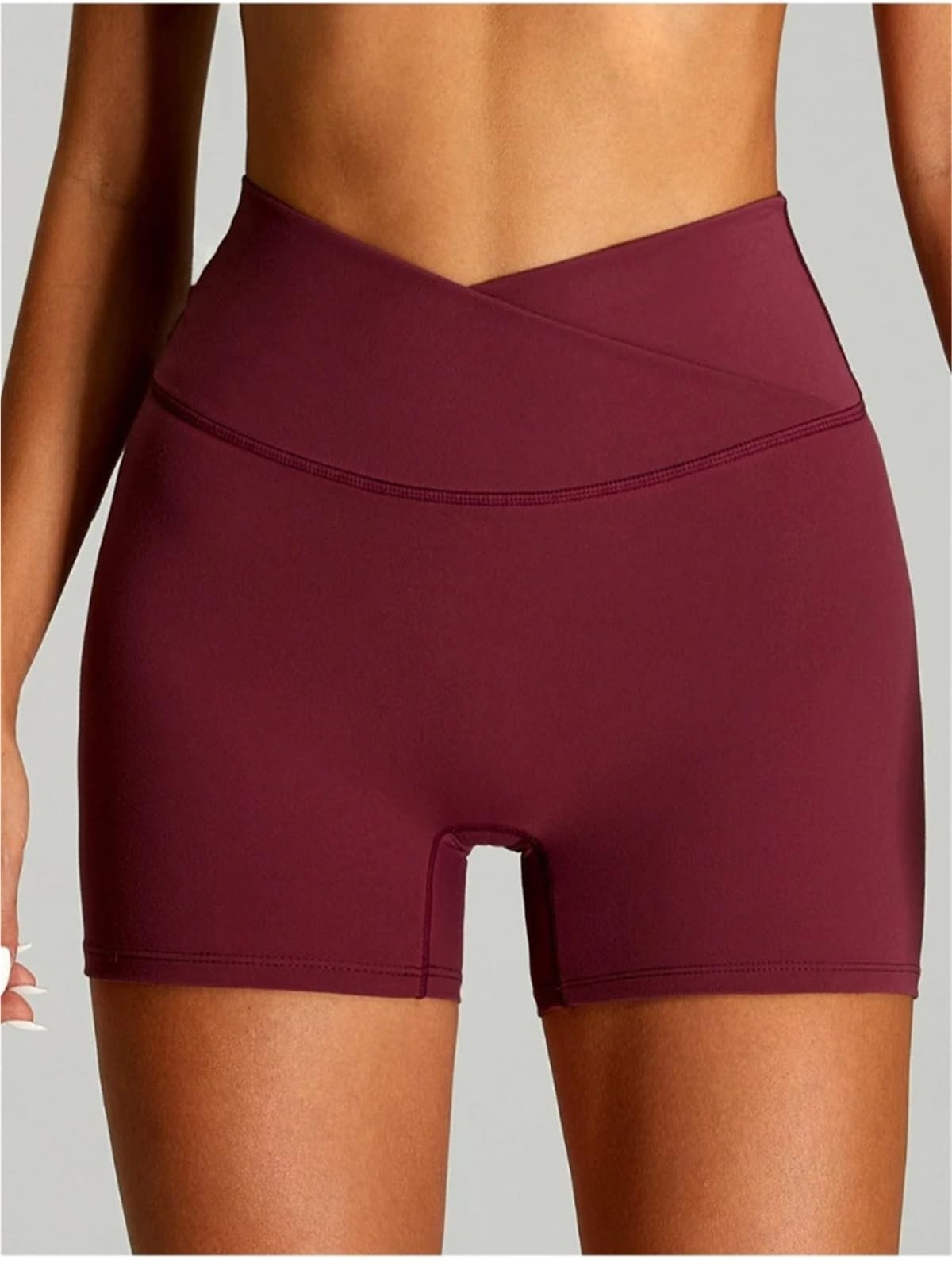 Yoga Pantalones Cortos Pantalones Cortos de Yoga Cintura Alta for Mujer, Pantalones Ajustados for Correr, Secado rápido, Deportes, Fitness, cómodos y a la Moda