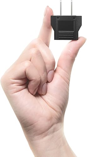Miniatura 4 de Unidapt - Adaptador de enchufe de EE. UU., adaptador de enchufe pequeño europeo a americano, adaptador de enchufe de UE a EE. UU., entrada universal
