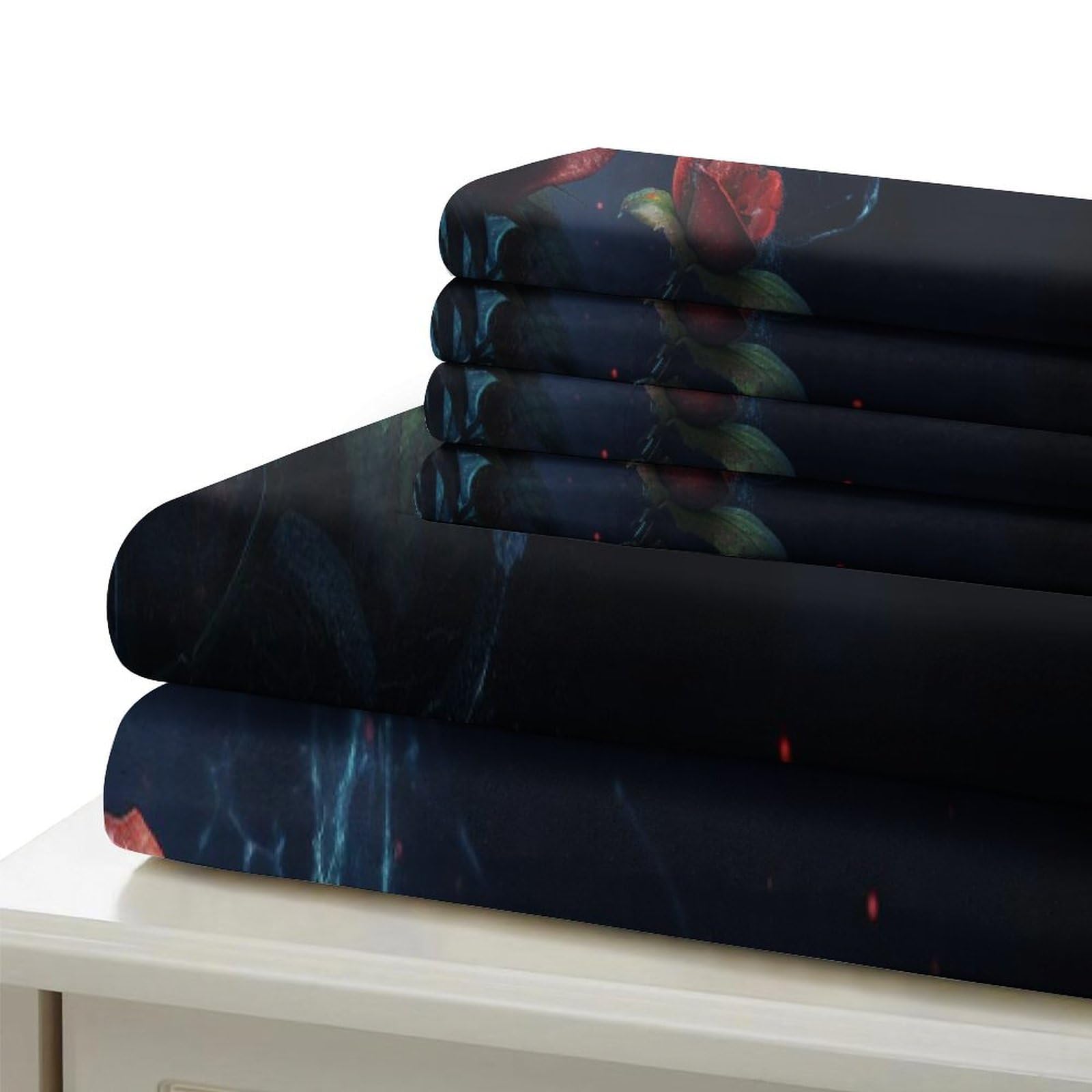 Set di biancheria da letto con stampa 3D, con copripiumino e federa, morbido, per bambini e ragazzi, per camera da letto, copriletto, per letto singolo (135 x 200 cm)