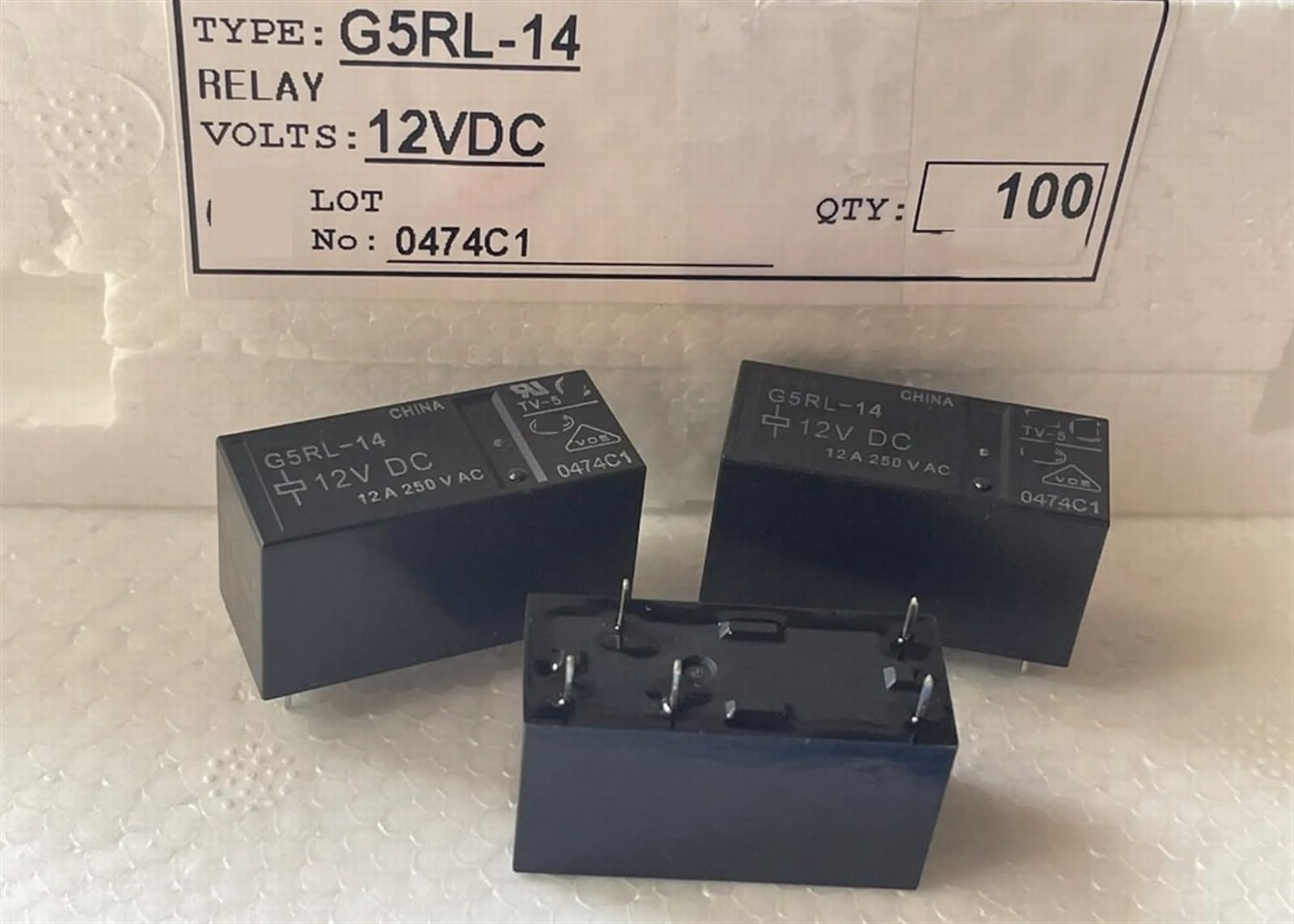 Relais G5RL-14 12VDC résoudre panne clic circuit imprimé 12A 5 pins - 3