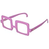 Rugrats Official Chuckie Glasses, Purple Costume Accessory, One Size Fits Most