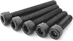 M6 x 20mm 25mm 30mm 35mm 40mm Hex Socket Head Cap Screws Bolts 12.9 Grade Alloy Steel, Black Oxide Finish, Metric Allen Hex Drive, Machine Fully Threaded, Assortment Kit 50PCS