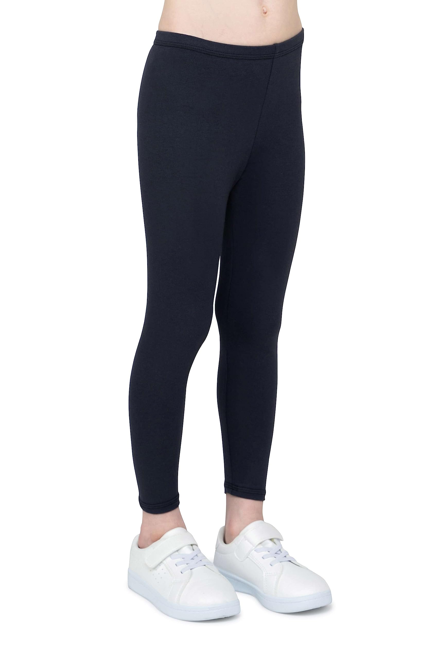 infatti Leggings in Cotone per Bambina, Pantaloni Morbidi e Comodi per Bambini, Allenamento Casual, Stile Elegante, Abbigliamento Basic Zoe