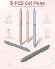 Four Candies 56 PCS Aesthetic School Supplies with Cute Pencil Case, 6 Multicolor Pen, 12 Pastel Highlighters, 5 Gel Pens Black Ink, 9 Mechanical Pencils for Student Stationary Set Preppy Stuff (Pink)