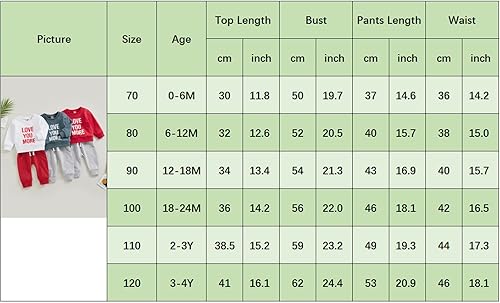 Miniatura 7 de KOSUSANILL My First Valentines Day Baby Boy - Conjunto de sudadera de manga larga con cuello redondo y pantalones para recién nacidos