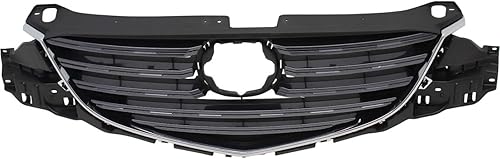 Miniatura 3 de Nueva rejilla para Mazda CX-5 2016, plástico PP, gris con molduras cromadas, con barras horizontales MA1200208 KA0G50710B