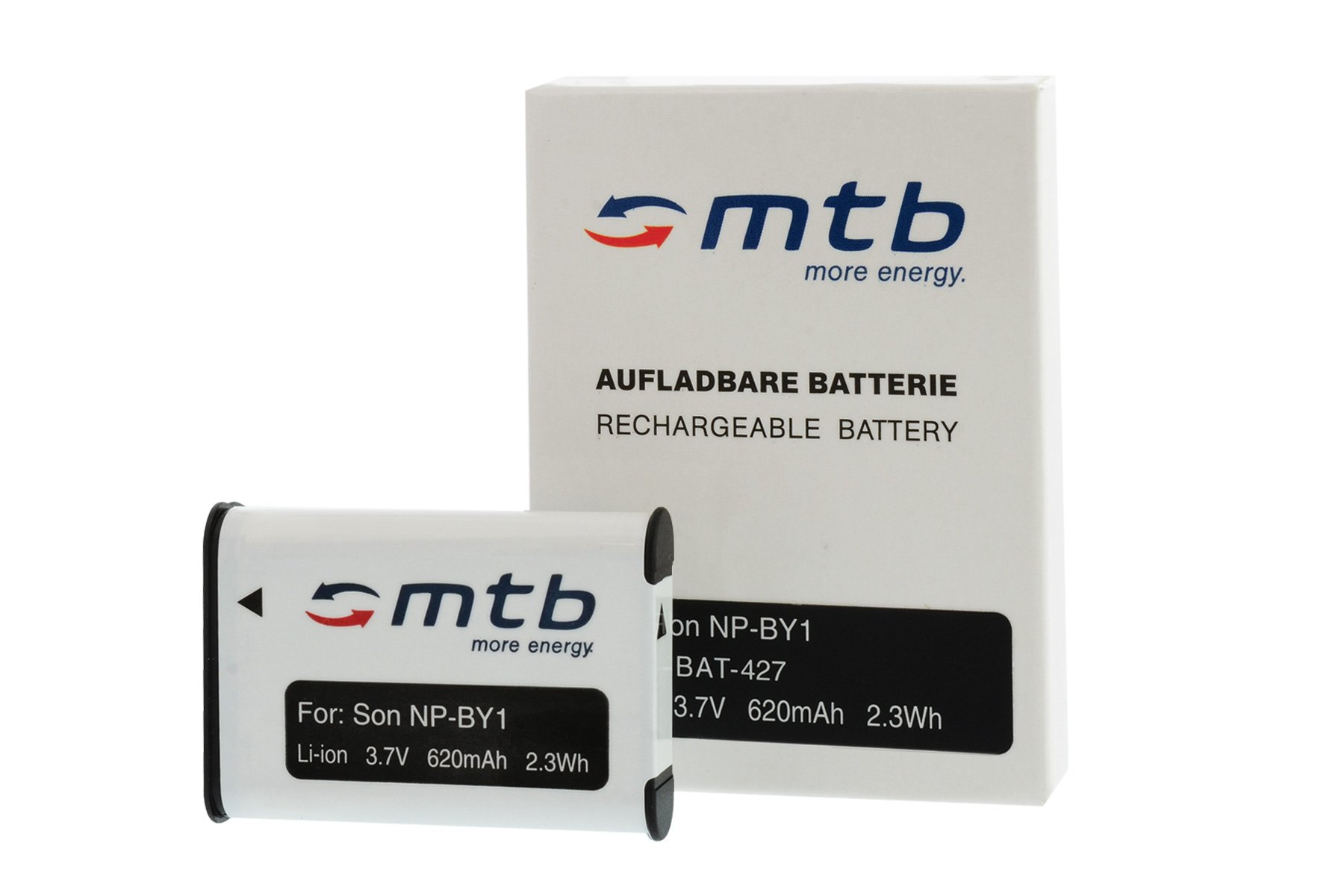 2x Batterie NP-BY1 NPBY1 compatibile con Sony HD Action Cam Mini AZ1 con Wi-Fi/HDR-AZ1 (KIT), HDR-AZ1VR