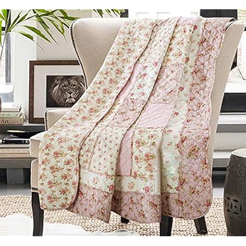 Cozyholy 100% Cotton Pink Floral Quilt Cover