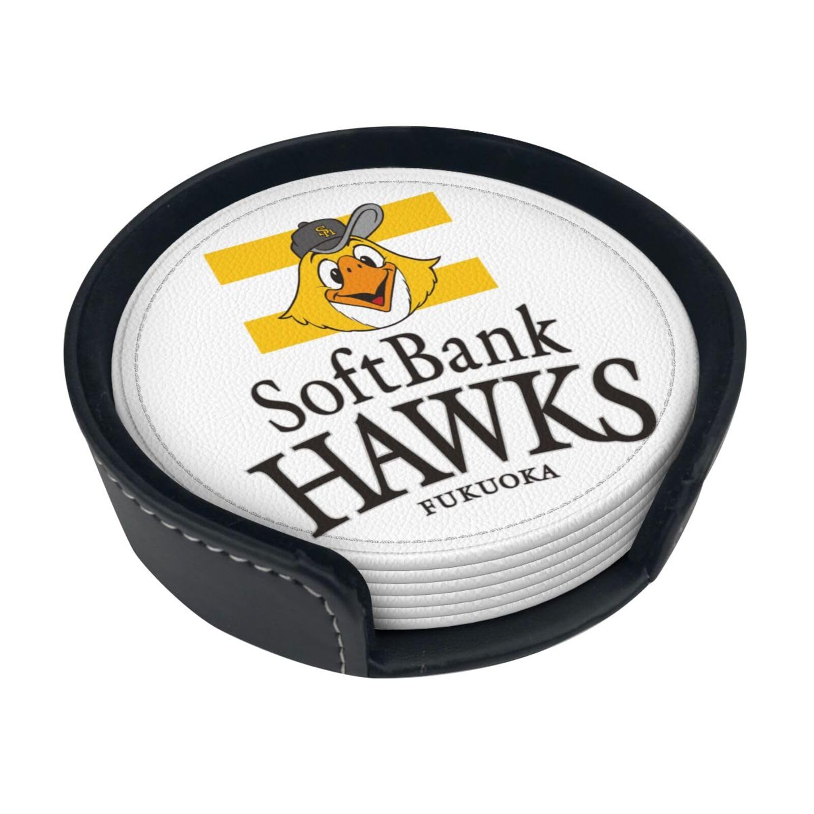 Amazon｜福岡ソフトバンクホークス コースター おしゃれ 6枚入り 収納