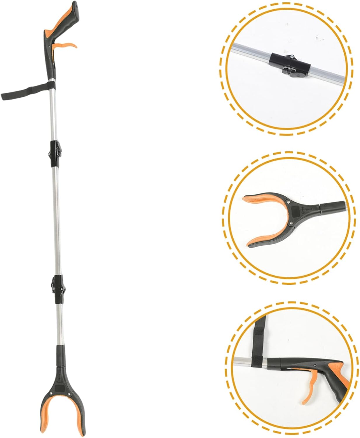 FOMIYES Pickup Sticks Litter Grab Tool for Home Sturdy Trash Picker Grabber Aluminum Alloy Pp Material
