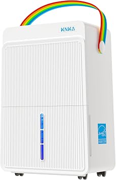 KNKA Energy Star 5500 Ft2 Dehumidifier for Basement, Max 80 Pint/Day, Ivory