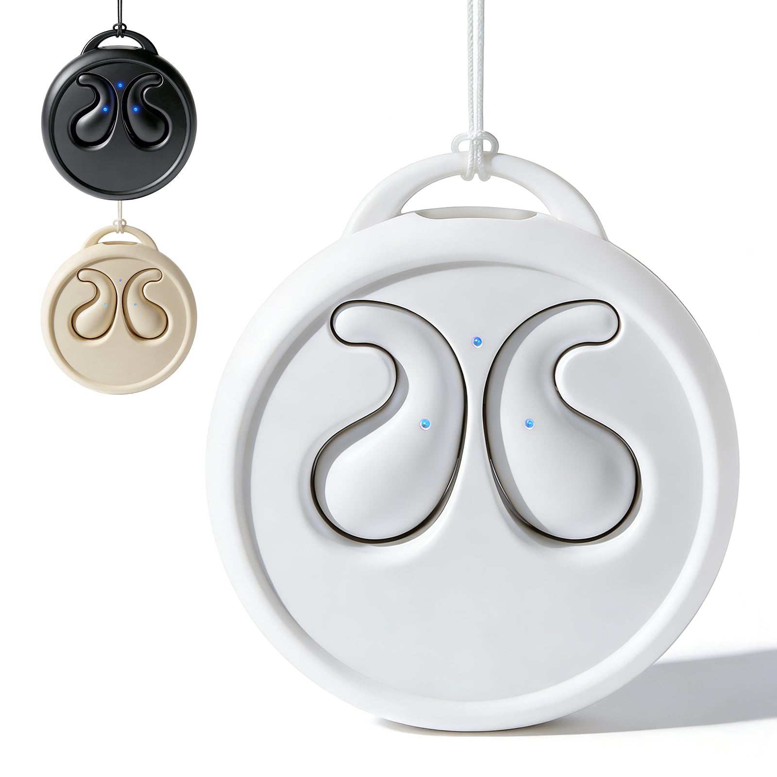 Tapones para los oídos para dormir. Mini auriculares invisibles inalámbricos Bluetooth 5.4 tipo miniatura con cancelación de ruido para oídos pequeños, adecuados para uso en sueño (blanco)
