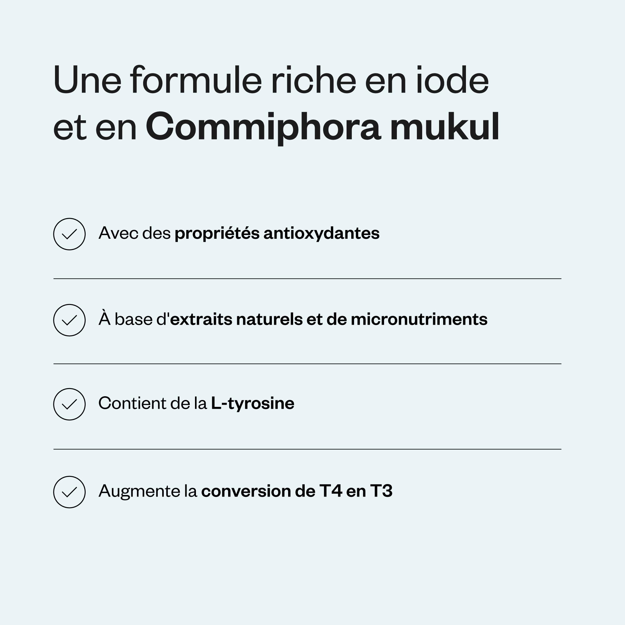 Natural Thyro Formula - Complément alimentaire pour la Thyroïde - Iode, Sélénium, Zinc et Vitamines - Formule à base de nutriments essentiels - SuperSmart