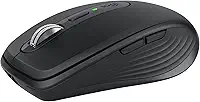 Mouse sem fio Logitech MX Anywhere 3S Compacto, Rolagem rápida, Uso em Qualquer Superfície, Clique Silencioso, Botões programáveis, Recarregável, Conexão Bluetooth - Grafite