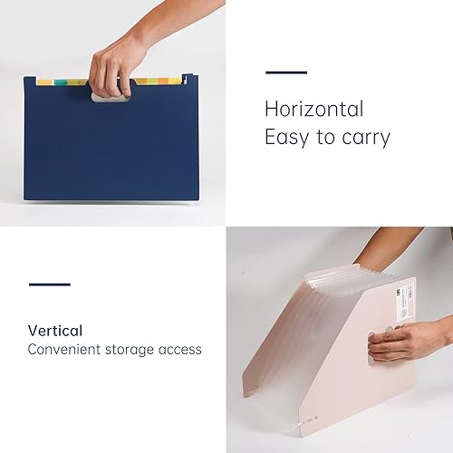 Miniatura 4 de Archivo expandible A4 de 13 compartimentos, carpeta de documentos, carpeta expansible, tamaño de carpeta de clasificación, gran capacidad,