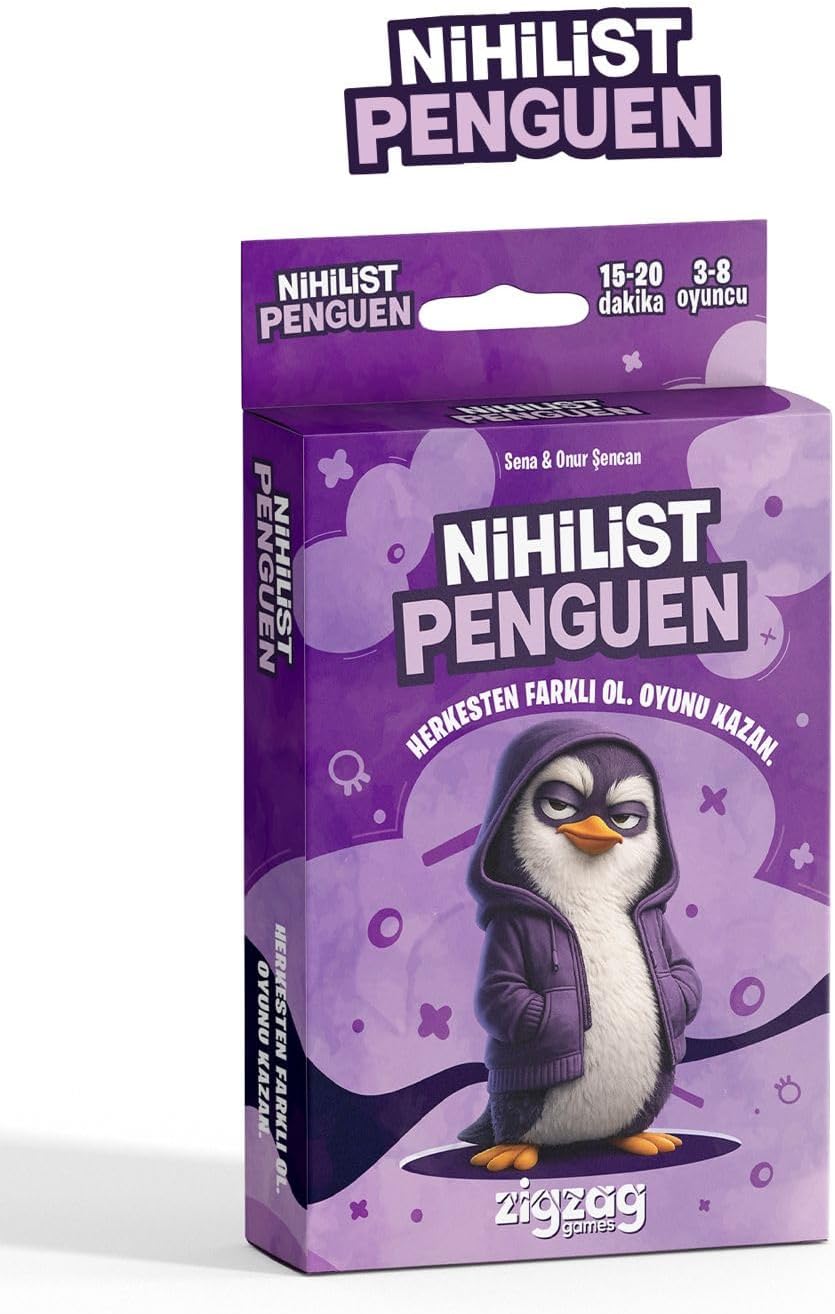 Nihilist Penguen, Eğlenceli Parti Kart Oyunu, 3-8 Oyuncu, 15-20 Dakika