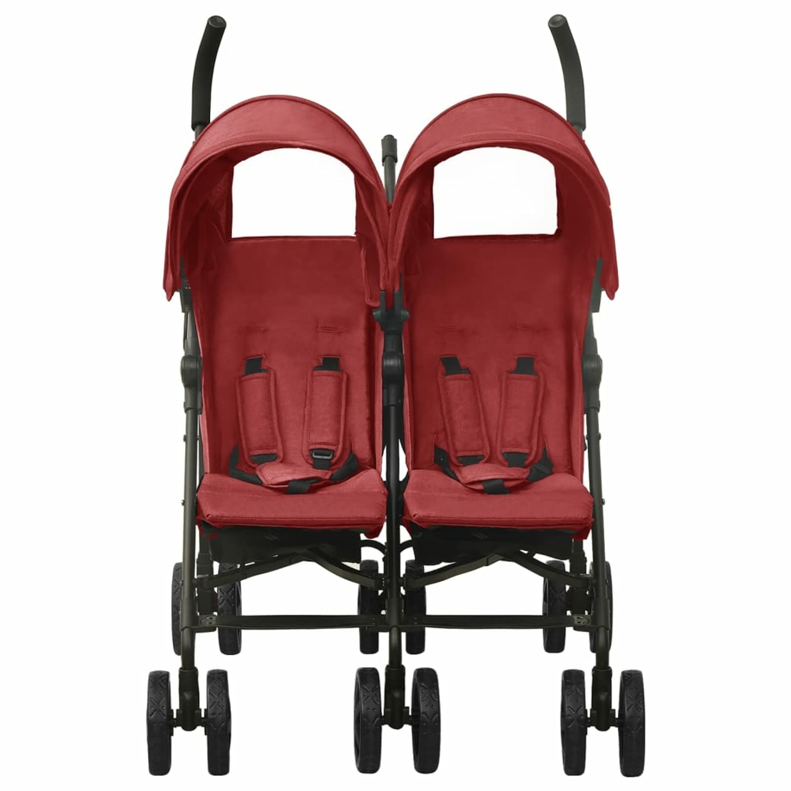 Passeggino Gemellare in Acciaio Rosso,Bebè e Bimbi,Trasporto Bebè,Passeggini-10239