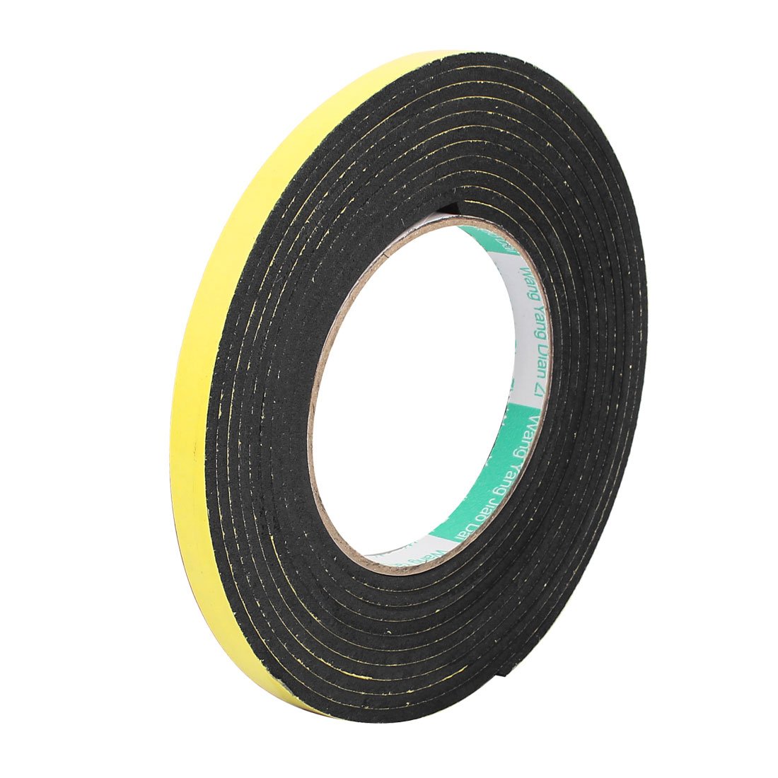 sourcingmap 10mm x 3mm Single Sided Self Adhesive Shockproof Sponge Foam Tape 4M Length