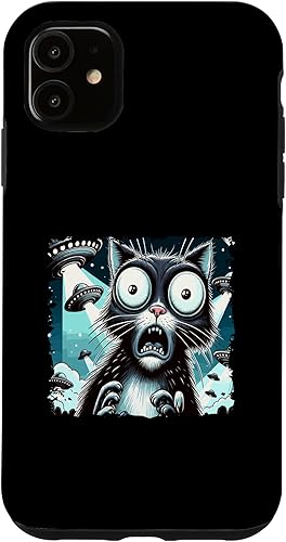 Miniatura 10 de iPhone 13 Pro Max Believe in Ufo - Alien Believer funny cat Case