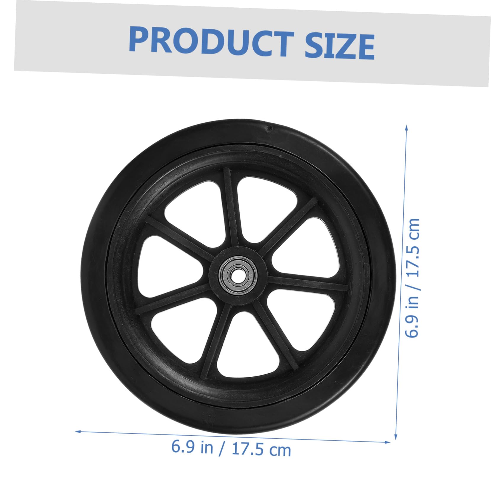 Didiseaon Wheelchair Wheels Replacement 1 Pair Universal Heavy Duty Wheelchair Parts Smooth Quiet Ride