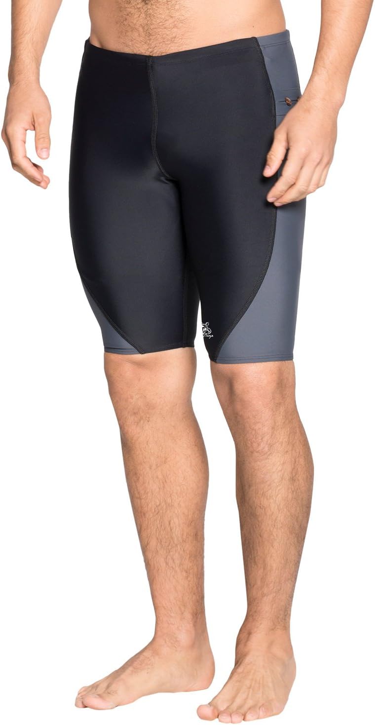 Tuga Men's Snorkel Jammer, UPF 50+ Sun Protection Swim Short, Made in USA