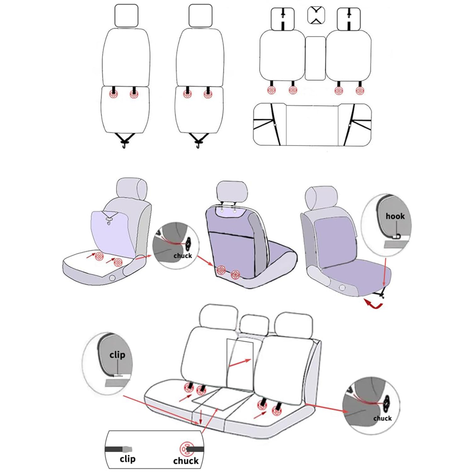Auto Set Coprisedili, per BMW 1 Series E82 F20 E81 E87 1 Serise Confortevole Coprisedile Copri Traspirante Anteriori Posteriori Protezione Sedile
