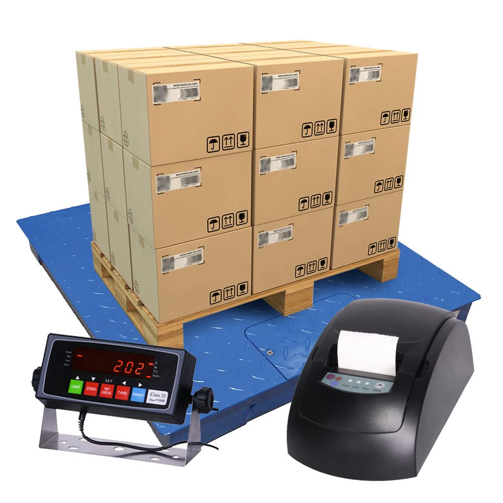 Buy PEC Scales Steel Floor Scale, Accurate Pallet Scale with Smart