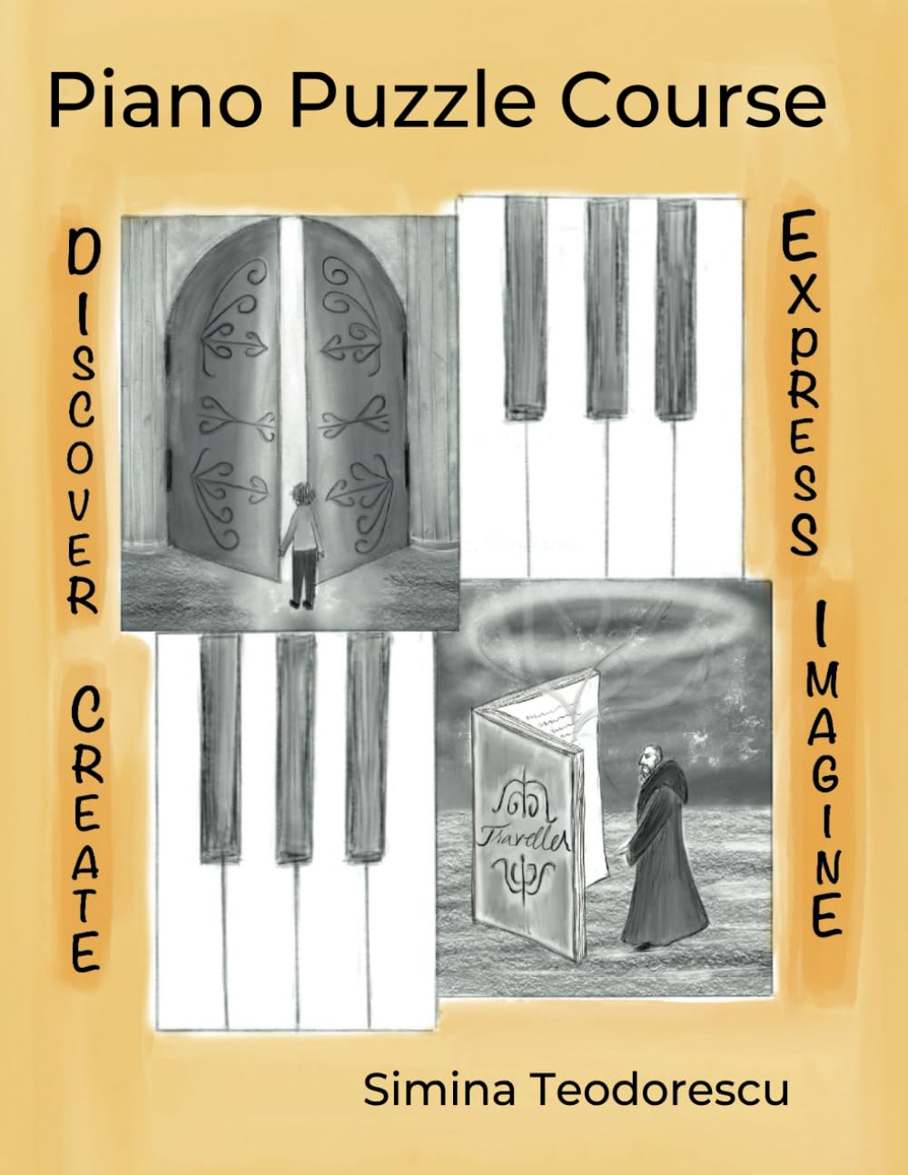 Piano Puzzle Course: A Creative Piano Method Book for Beginner to Intermediate Levels
