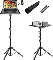 Vista 1 de OUKMIC Soporte para proyector de 26 a 54 pulgadas, trípode plegable para portátil con altura ajustable, soporte de trípode portátil