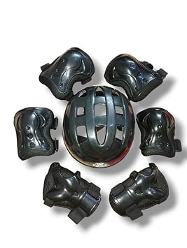 STYRKR Protective Skating Guard Kit for Skating, Cycling, Running for Kids,Boys,Girls,Men & Women (-01) (M, Red)