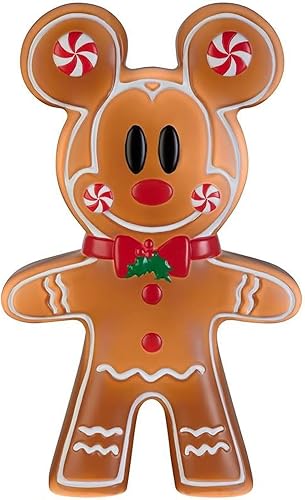 Gemmy Molde de soplado de Mickey Mouse con luz LED de 22 pulgadas para decoración navideña al aire libre