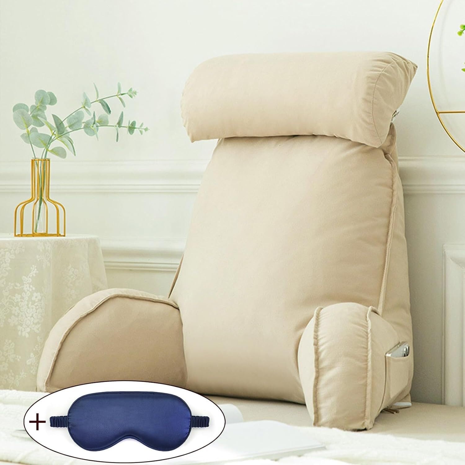 Oreiller de lecture confortable pour se détendre et regarder la télévision au lit