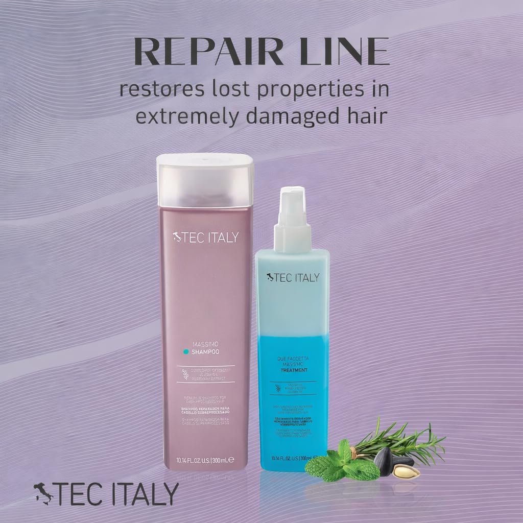 Tec Italy Due Faccetta Massimo Leave-In Treatment for Damaged Hair, 10.14 fl oz
