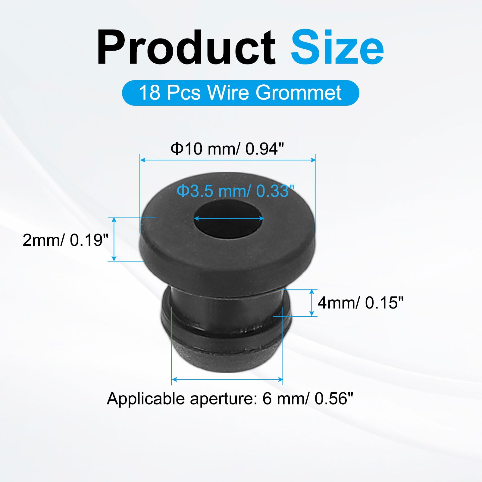 PATIKIL 18pcs Wire Grommet - Image 2
