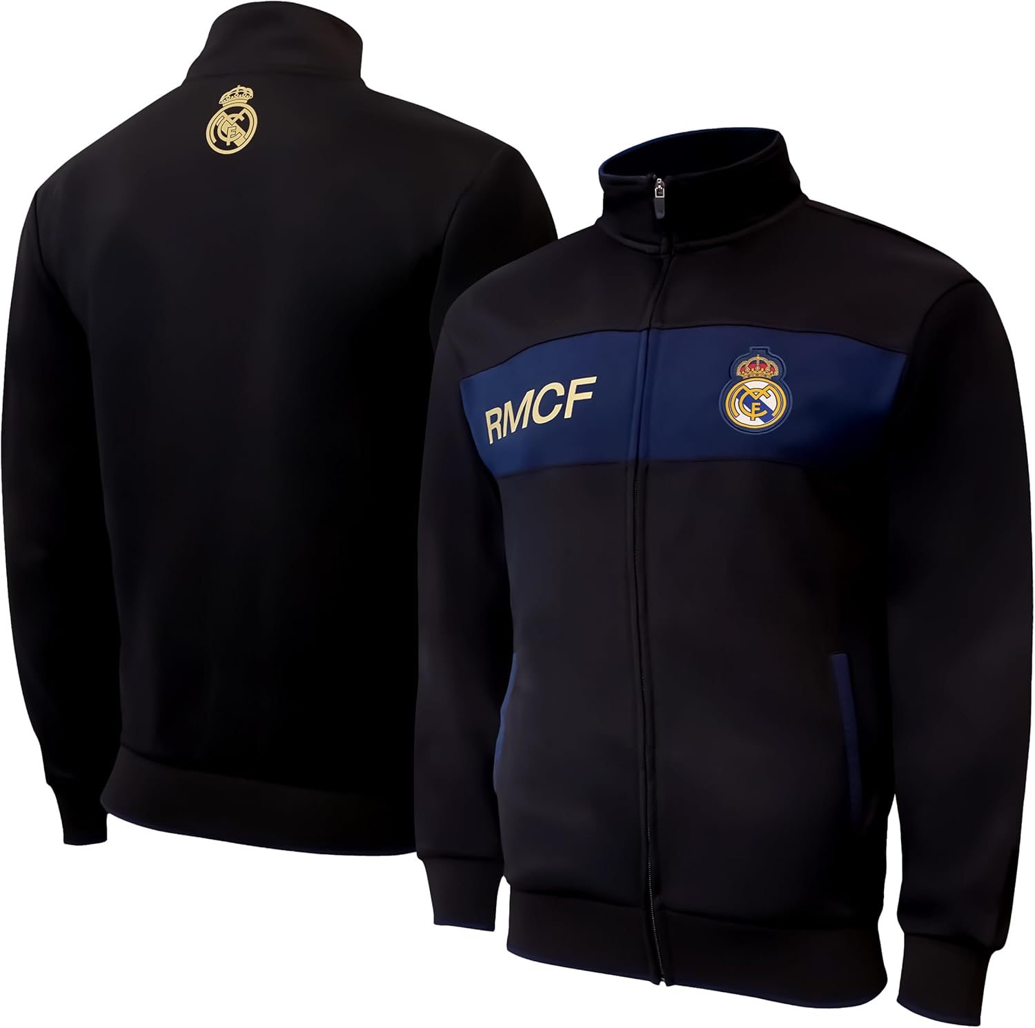 Icon Sports Officially Licensed Real Madrid CF Track Jacket - Unisex Adult - Image 2