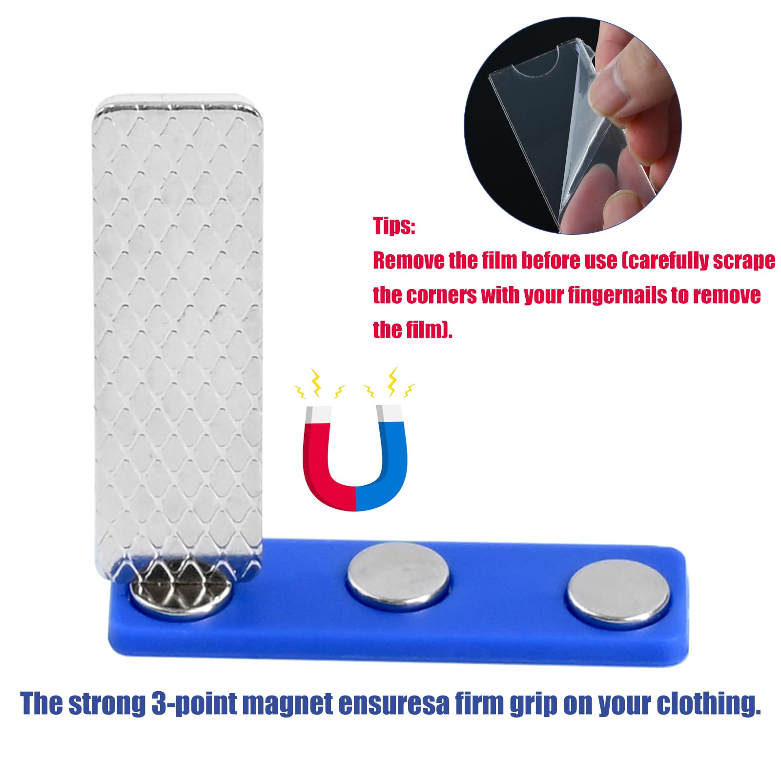 Magnetische naambordjes, 20 stuks naamplaatjes, magneet, naambordjes Magnetische naambordjes, 20 stuks naamplaatjes, magneet, naambordjes