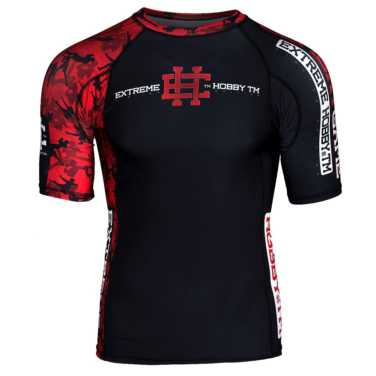Koszulka kompresyjna z krótkim rękawem Rashguard Hardcore Training Rash Guard, męska koszula kompresyjna, MMA, bokserska, koszulka funkcyjna, męska koszulka z krótkim rękawem, koszulka kompresyjna, męska koszulka do biegania, koszulka sportowa..