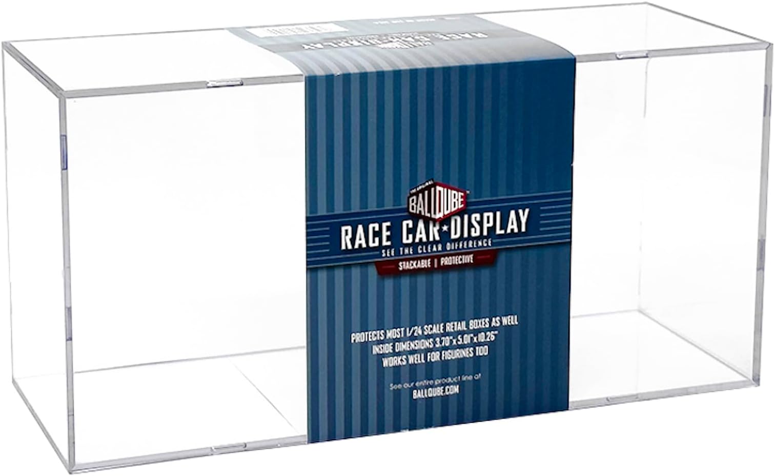 Race Car Display Case 1:24 Scale Die Cast Display Case Die Cast Box Square Clear Memorabilia Die Cast Race Car Holder