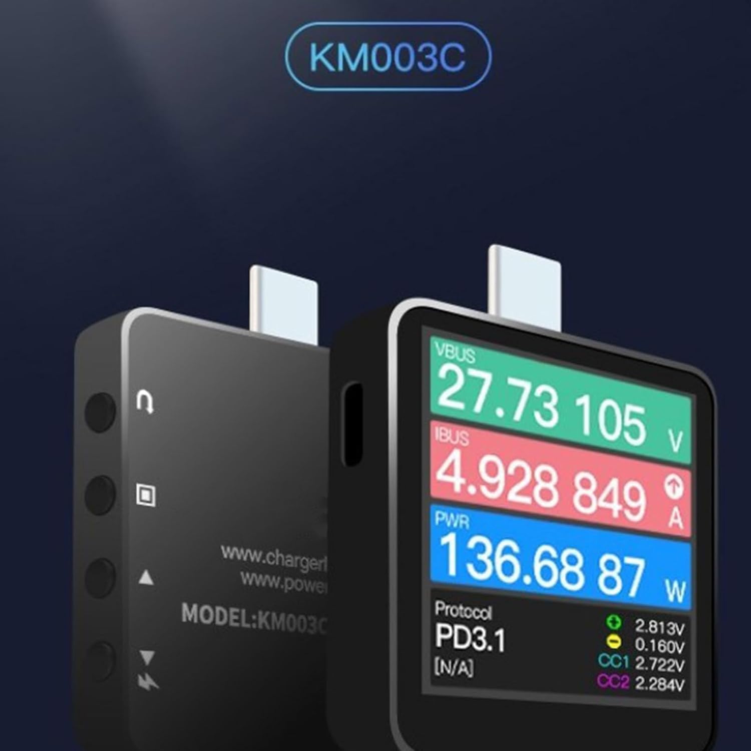 Voltage Current Measurement PD USB & Tester Easily Monitors Charging Data Improve Efficiency PD USB Tester