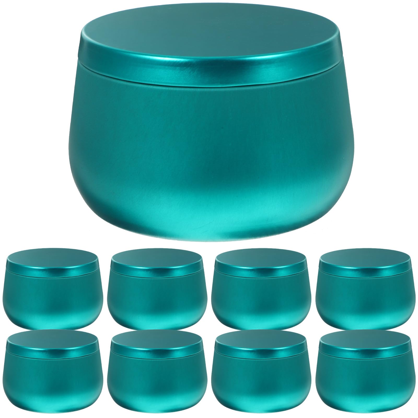 Barattoli di Latta Rotondi 12 Pezzi in Tinplate per Candy e Tea