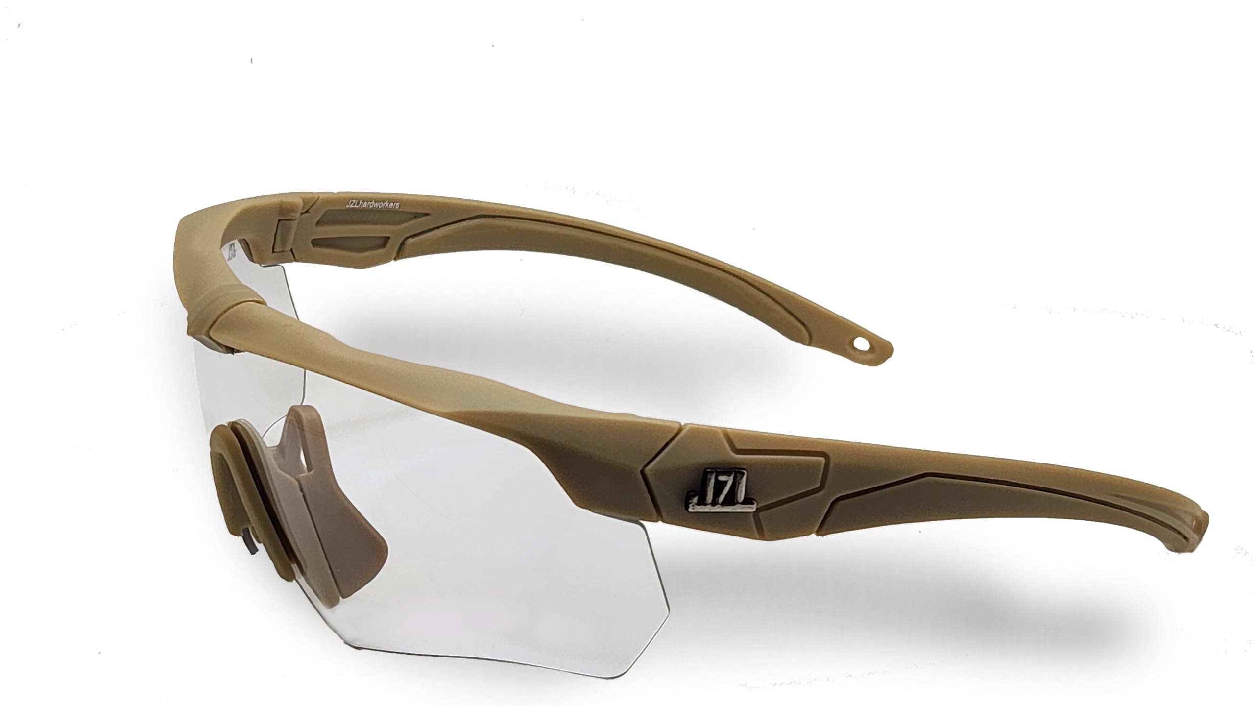 JZLHARDWORKERS Transitional Safety Sunglasses Ansi Z87.1 Tan