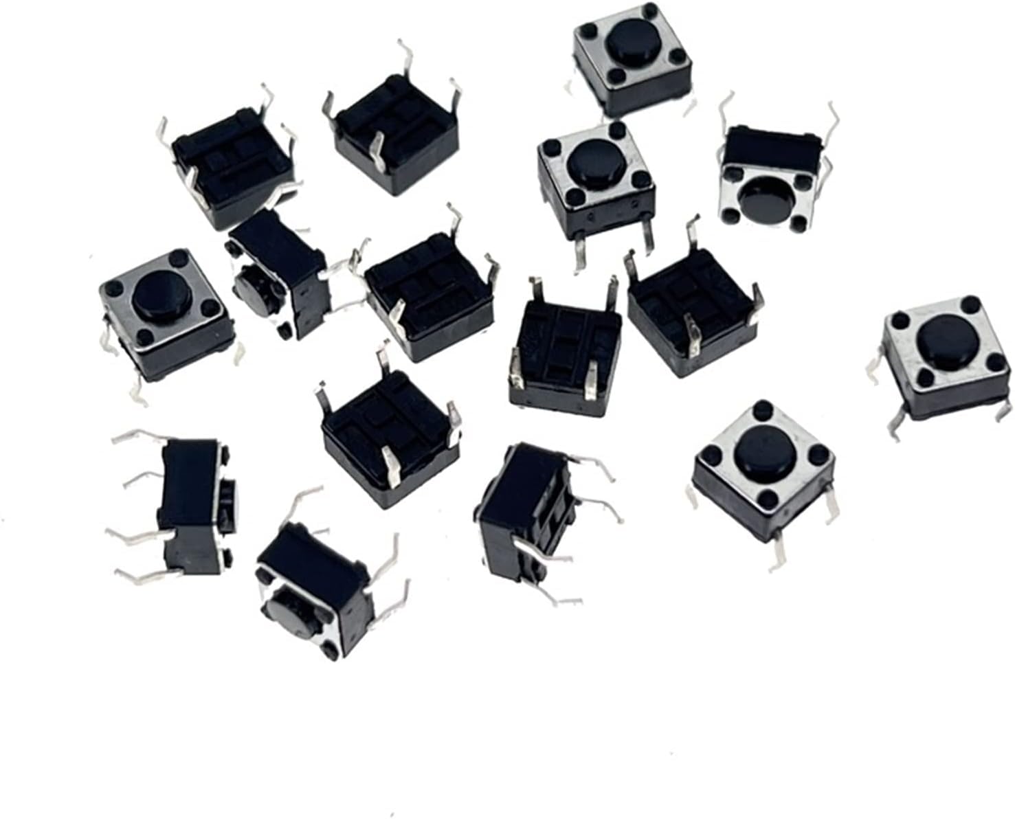 Interrupteur tact 6x6x4.3mm lot de 100 micro boutons poussoirs 4 broches pour écran LCD