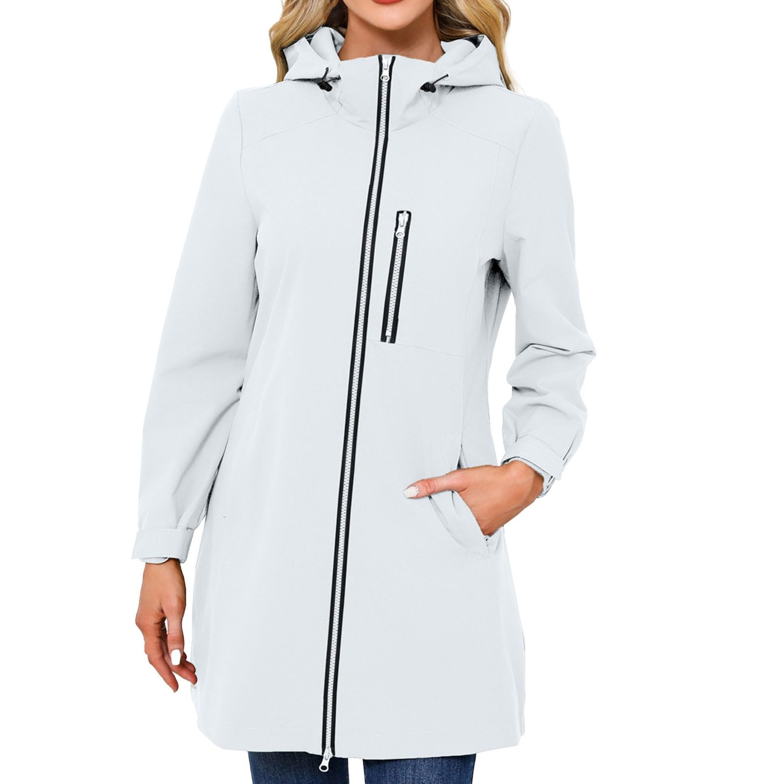 Giacca Da Donna Per La Transizione, Softshell, A, Esterno, Cappotto Primaverile E Autunnale Cerata Calcio Antivento Antipioggia Corsa Giubbotto Canadian Ciclismo Impermeabile Nero Moto
