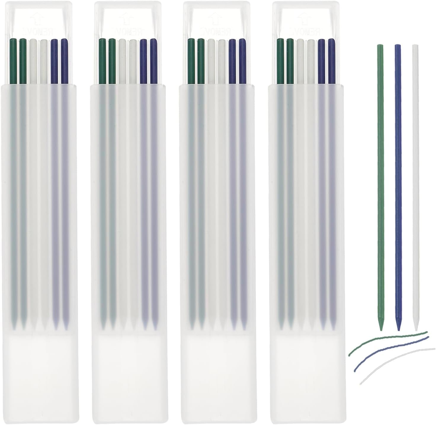 文房具大量 Amazon | 24本 大工用鉛筆替芯 シャーペン型替芯 2.8 mm 石墨替