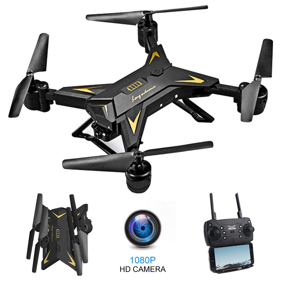 WiFi FPV Drone with 1080p Camera Live Video Drone for Beginne rs w/Voice  Control, Circle Fly, High-Speed Rotation, Altitude Hold, Headless Mode